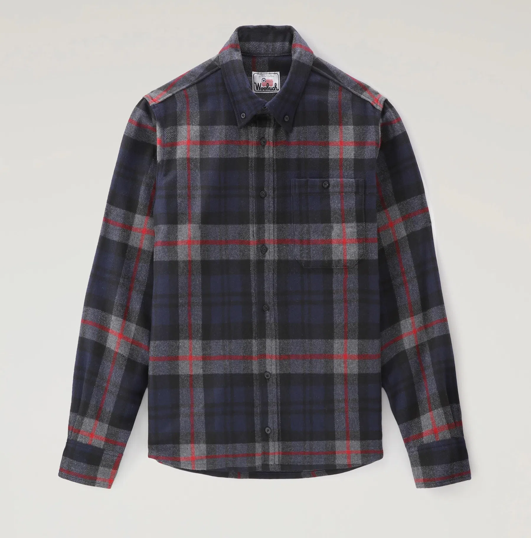 geruiten flanellen blouse